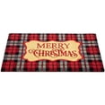 thumbnail image 4 of Red and Black Plaid "Merry Christmas" Outdoor Mat 30 x 18, 4 of 7