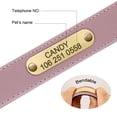 thumbnail image 3 of Pet Artist Leather Personalized Dog Collars Reflective Custom ID Name Tag Collar for Large Dogs, 3 of 18