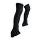 thumbnail image 2 of Calentadores de piernas para patinaje artístico sobre hielo Calcetines altos sin pie Calcetines ligeros Mantener tejido Patinaje Negro, 2 of 9