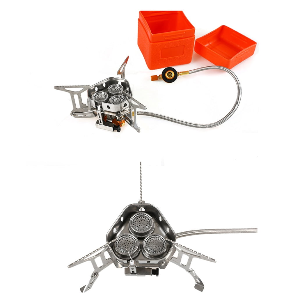 JZROCKER Camping Gas Stove Portable Backpacking Stove Outdoor Strong Fire Stove Cooker
