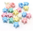 thumbnail image 6 of EOEMY 200 Mixed Pastel Color Acrylic Star Pony Beads 10mm Kids Craft Kandi Bracelet, 6 of 8