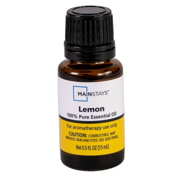 Mainstays 100% Pure Lemon Essential Oil, 15mL, 1 Pack