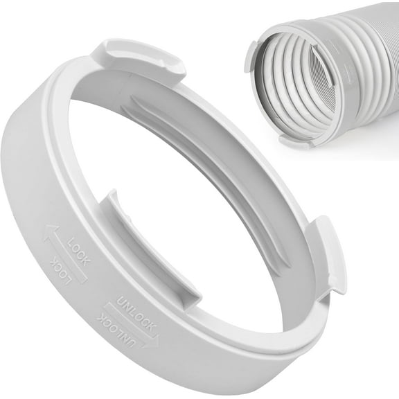 5.9 Inch Portable Air Conditioner Exhaust Hose Coupler, Portable AC Hose Connector Adapter Fit for Most Mobile AC Unit Vent, Portable Air Conditioner Parts & Accessories- Round AC Window Vent Kit