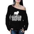 thumbnail image 1 of Awkward Styles Women's Bulldog Mom Graphic Off Shoulder Tops Oversized Sweatshirt Dog Lover Mom's Gift, 1 of 4