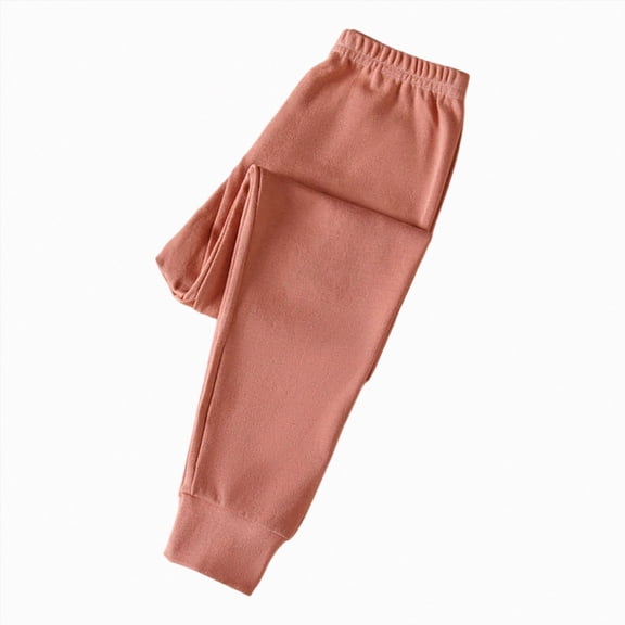 Gubotare Cute Clothes for Teen Girls Girl's Baggy Sweatpants Wide Leg Casual Loose Long Pants Size 7-8 (Orange,7-8 Years)