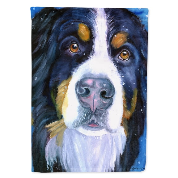 Luca the Bernese Mountain Dog Garden Flag