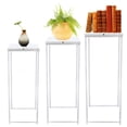 thumbnail image 6 of Metal Plant Stands, Set of 3 Flower Pot Stand Rack, High Square Indoor Flower Holder Corner Planter Pot, Home & Patio Decor, 6 of 12