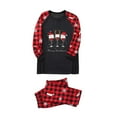thumbnail image 7 of Odeerbi Matching Family Christmas Pajamas Sets Plaid Sleepwear Parent-Child Xmas Patchwork Plaid Printed Homewear Suits Round Neck 2025 Long Sleeve Two-piece Jammies Sets Loungewear for Mom, 7 of 7