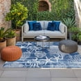 thumbnail image 2 of Navy Blue Coastal Outdoor Rug for Patio/Deck/Porch, Non-Slip Large Area Rug 5 x 7 Ft, Nautical Coral Starfish Shell Octopus Sea Indoor Outdoor Rugs Washable Area Rugs, Camping Rug Carpet Runner, 2 of 8
