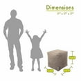 thumbnail image 6 of Majestic Home Goods Villa Indoor Ottoman Pouf Cube, 6 of 6