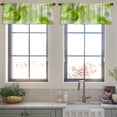 thumbnail image 4 of LALILO Kitchen Curtain Valance Art Modern Green Rod Pocket Window Curtain 52"x 18" Set of 2, 4 of 6