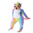 thumbnail image 2 of YOPTOP Kid‘s Animal Onesie Pajama  Leopard  L,rainbowstripeunicorn,M, 2 of 5