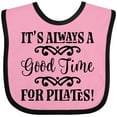 thumbnail image 3 of Inktastic Exercise Fitness Pilates Girls Baby Bib, 3 of 4