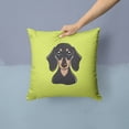 thumbnail image 2 of Dog Face Checkerboard Design Fabric Decorative Pillow, 2 of 4