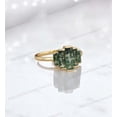 thumbnail image 3 of KANISHKAGEMS&JEWELS 2 Ct 8x6 mm / Baguette Cut Moss Agate Ring Cluster Women Jewelry New Year Gift for Wife, 3 of 6