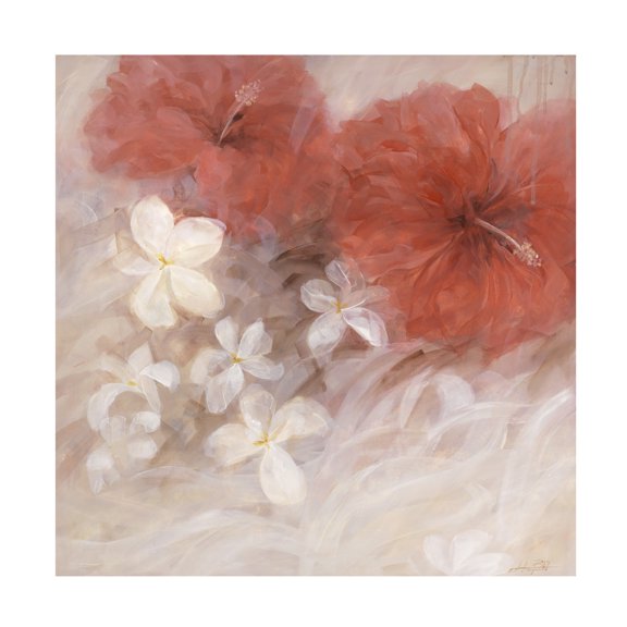 Li Bo 'Hibiscus II' Canvas Art