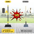 thumbnail image 4 of IHOMEPARK Garden Cleaning Shovel, 63"  Heavy Duty Garden Tool, Multifunctional Flat Shovel for Digging, Weeding,Scraping, Ice Remove (2 Blades), 4 of 10