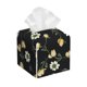 thumbnail image 1 of Fotbe Daisy Porta Pañuelos Decorativo de Cuero, Caja Cuadrada Moderna para Pañuelos Faciales, Organizador y Dispensador 5x5x5'', 1 of 7