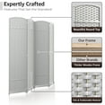 thumbnail image 5 of Sorbus 4 Panel Room Divider Tall Privacy Partition Screen Extra Wide Double Hinged Mesh Hand-Woven Folding Wall Divider - 6ft, 5 of 6