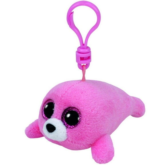 Pierre Pink Seal Beanie Boo Clip - Stuffed Animal by Ty (35019)