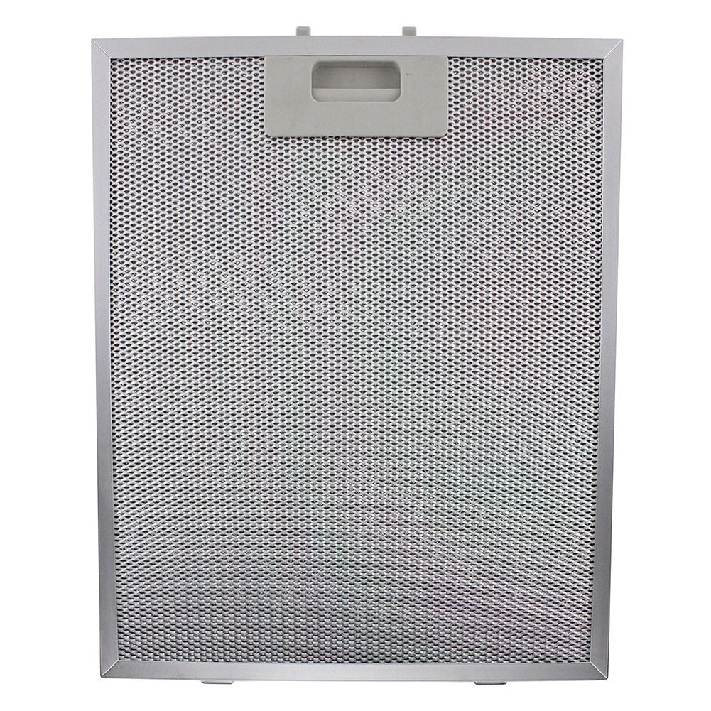 CHENGSI for Cooker Hood Filters 2-Pack Metal Mesh Extractor Vent Filter 320x260mm 5-Layer Aluminum Grease Trap for Range Hood Ventilation System Replacement Parts Silver