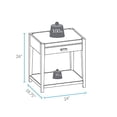 thumbnail image 4 of Casual Home 649-23 Notre Dame Table de Nuit avec Port USB, Espresso, 4 of 5