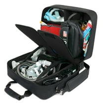 USA GEAR Large CPAP Travel Bag, Customizable Interior for CPAP, Cables, Hose, Mask & More - Black