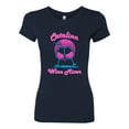 thumbnail image 2 of Catalina Wine Mixer Island Prestige Movie| Womens Pop Culture Slim Fit Junior Tee, Navy, X-Large, 2 of 4
