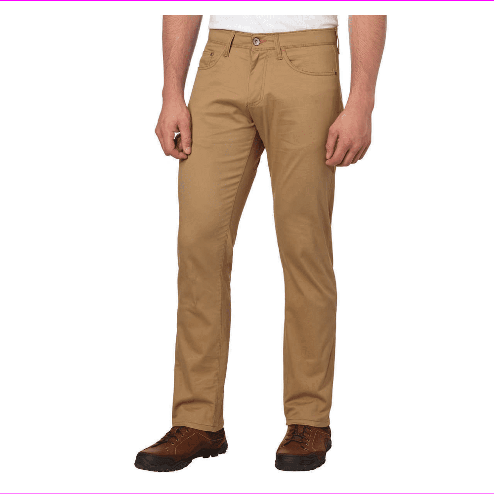 Weatherproof - Weatherproof Vintage Men's 5 Pocket Twill Pant 36X30/Khaki - Walmart.com