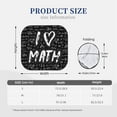 thumbnail image 2 of Kdxio I Love Math Print 2-Piece Sun Shade Front Windshield - Foldable Car Front Window Sunshades For Most Sedans Suv Truck, 2 of 6