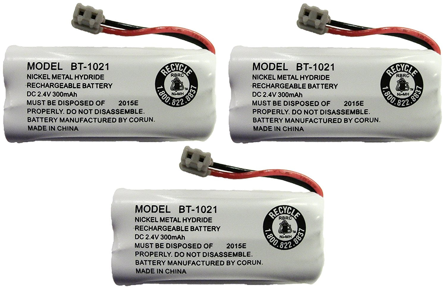 BT-1021 Rechargeable Battery Replacement Compatible with Uniden BT1021 BBTG0798001 BT-1008 BT-1016 Cordless Handset Phone Pack of 4 