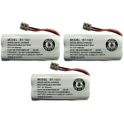 Battery BT-1021 BBTG0798001 Rechargeable Battery for Uniden Cordless Handset (3-Pack)