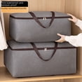 thumbnail image 2 of Bolsa de almacenamiento de colchas grande de tela Oxford duradera, bolsa de mudanza impermeable, bolsa de lona, bolsa de almacenamiento de colchas de algodón, bolsa de acabado para dormitorio, 2 of 5