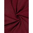 thumbnail image 6 of Unique Bargains Juniors' Plus Size Crochet Panel Kimono Raglan Sleeves Ruched Front Top Burgundy 1X, 6 of 6