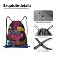 thumbnail image 4 of Pofeuu Trolls Band Together (49) for Water-Resistant 210D Drawstring Bag Compact Foldable Design Gym Yoga Travel Essentials Lightweight Carryall-Small, 4 of 6