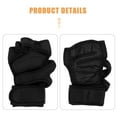thumbnail image 3 of STOBOK Padded Gloves Protective Palm Guards Breathable Material Black 1 Pair, 3 of 4