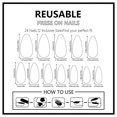 thumbnail image 3 of Press on Nail,Fake Nail Stick Glues on Nail False Nail Acrylic Nail Artificial False Nail for DIY Nail Art Designs, 3 of 4