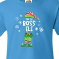 thumbnail image 4 of Inktastic Funny Christmas I'm the Boss Elf with Shoes and Hat Youth T-Shirt, 4 of 5