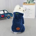 thumbnail image 4 of HSHDLDF Dog Snowsuit Coral Fleece Small Dog Winter Jacket Chihuahua Clothes Four Legs Dog Jumpsuit Puppy Snowsuit Dog Clothes Hoodie Windproof Warm for Pet Cat Puppy Chihuahua York, 4 of 6