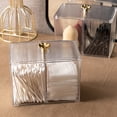 thumbnail image 4 of Cotton Pad Storage Box, Moderate Size Portable Cotton Swab Container PET Plastic Decorative Spacious Dividing Durable  For Makeup Cosmetics, 4 of 8