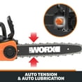 thumbnail image 5 of Worx WG384 40V Power Share 14" Cordless Chainsaw with Auto-Tension, 5 of 13