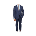 thumbnail image 5 of Arthur Black Slim Fit Blue Check Guabello Wool Light Flannel Suit, 5 of 6