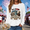 thumbnail image 2 of Leey-World Flag Vintage 250 Years American 1776 2026 250th USA Birthday T-Shirt July 4th Shirts for Women(White,2XL), 2 of 9