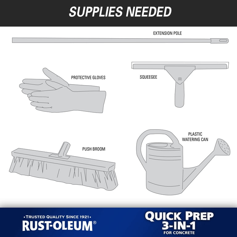 Rust-Oleum Quick Prep 3 in 1 Concrete Cleaner, 1 Gallon photo 7
