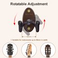thumbnail image 5 of New Bee Guitar Wall Mount - Sturdy Wood Base & Metal Hook, High Weight Capacity, Anti-Slip V-Shape, Rotatable Adjustable with Soft Rubber - Fits Ukulele/Bass/Mandolin/Banjo (All Sizes), 5 of 13