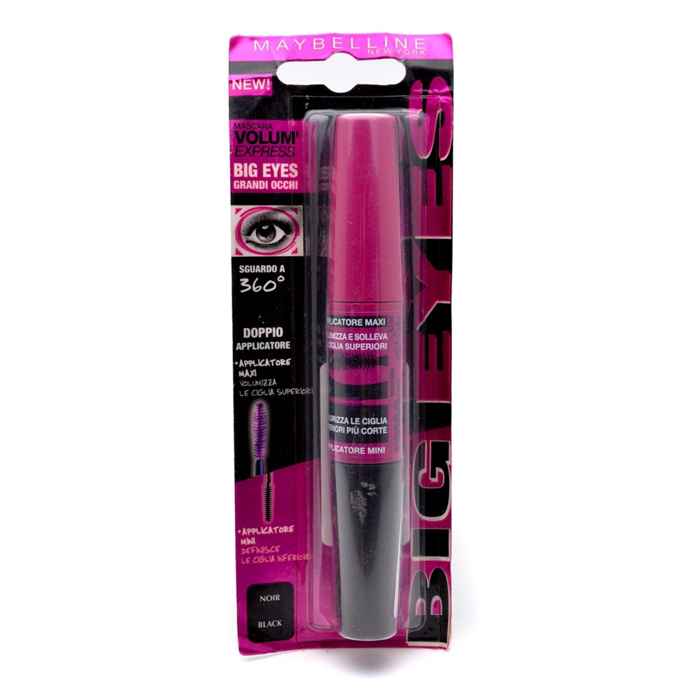 Maybelline Volum' Express Big Eyes Double Applicator Mascara, Black
