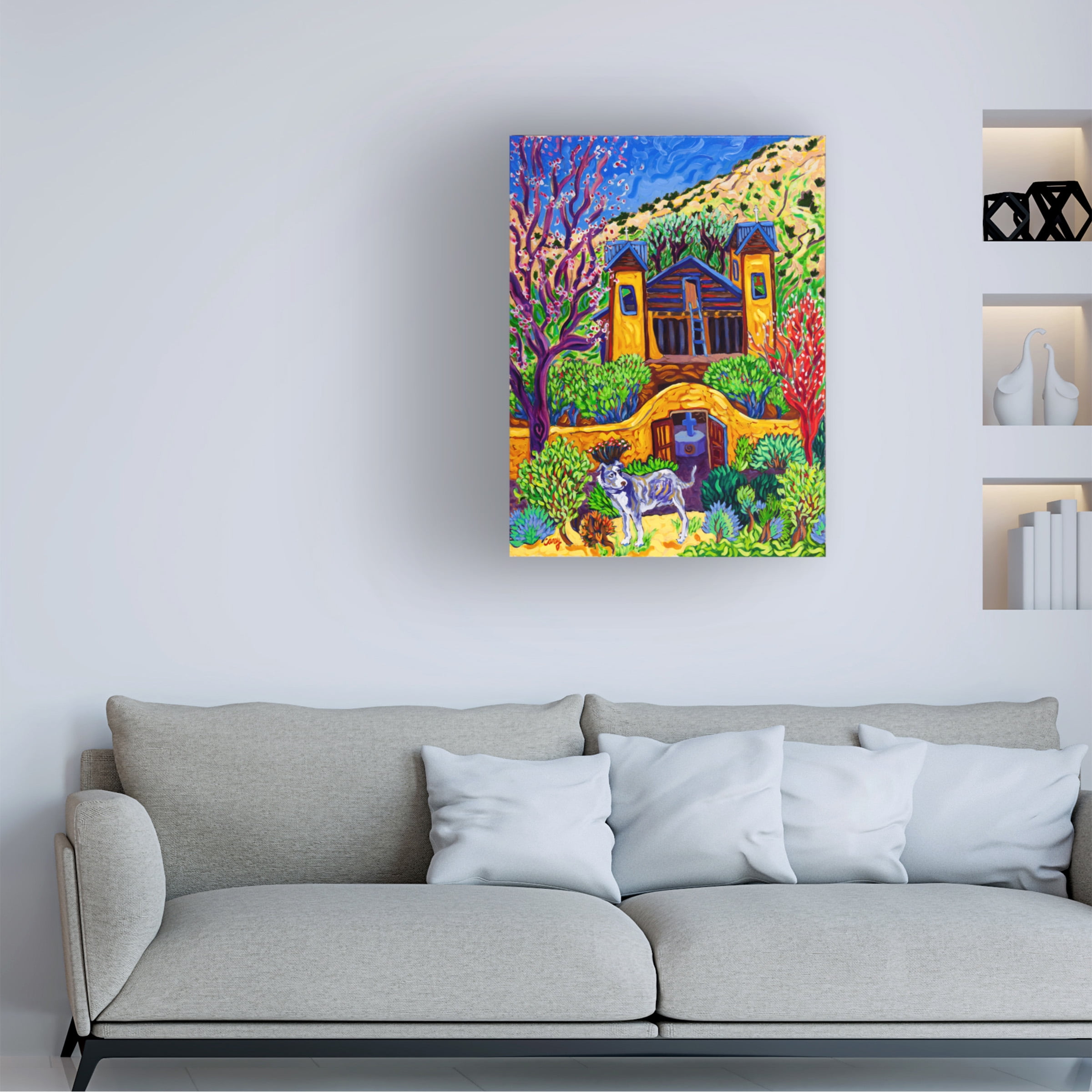 Cathy Carey 'The Chimayo Greeter' Canvas Art