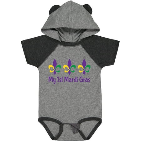 

Inktastic My 1st Mardi Gras Fleur De Lis Gift Baby Boy or Baby Girl Bodysuit