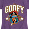 thumbnail image 3 of Disney - Goofy Collegiate - Toddler & Youth Girls Short Sleeve Graphic T-Shirt, 3 of 5