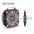 thumbnail image 5 of Haosy Blue Orange White Feather Reusable Lunch Box Men/Women Insulated Lunch Bag for School Picnic Travel, 5 of 6